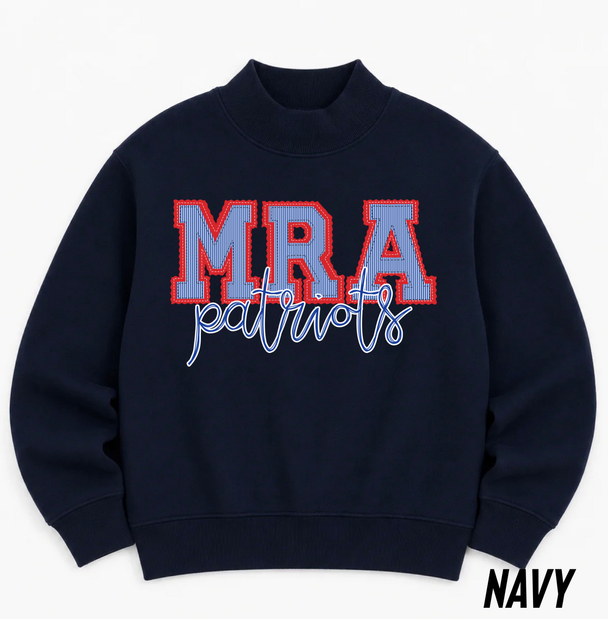 Navy Prepster MRA Patriots Mock Neck
