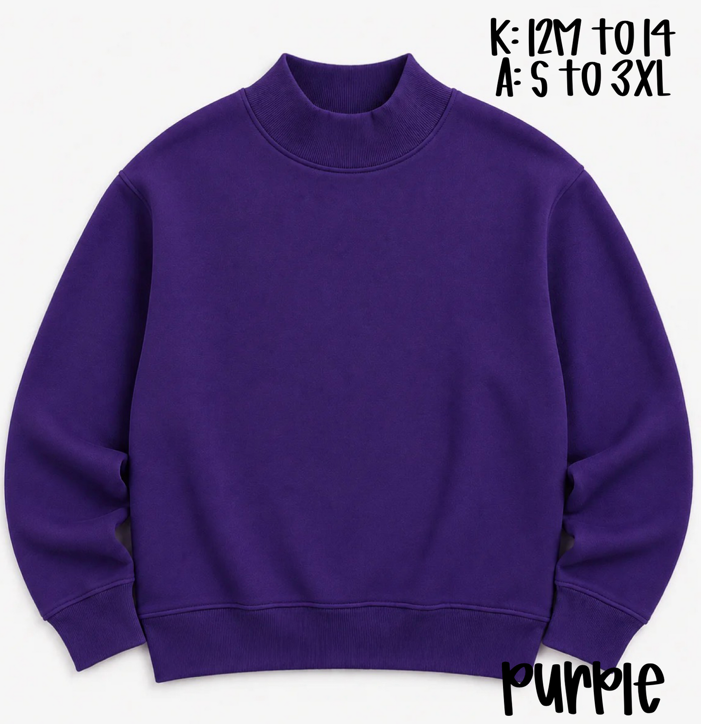 Adult Mock-Neck Sweatshirt