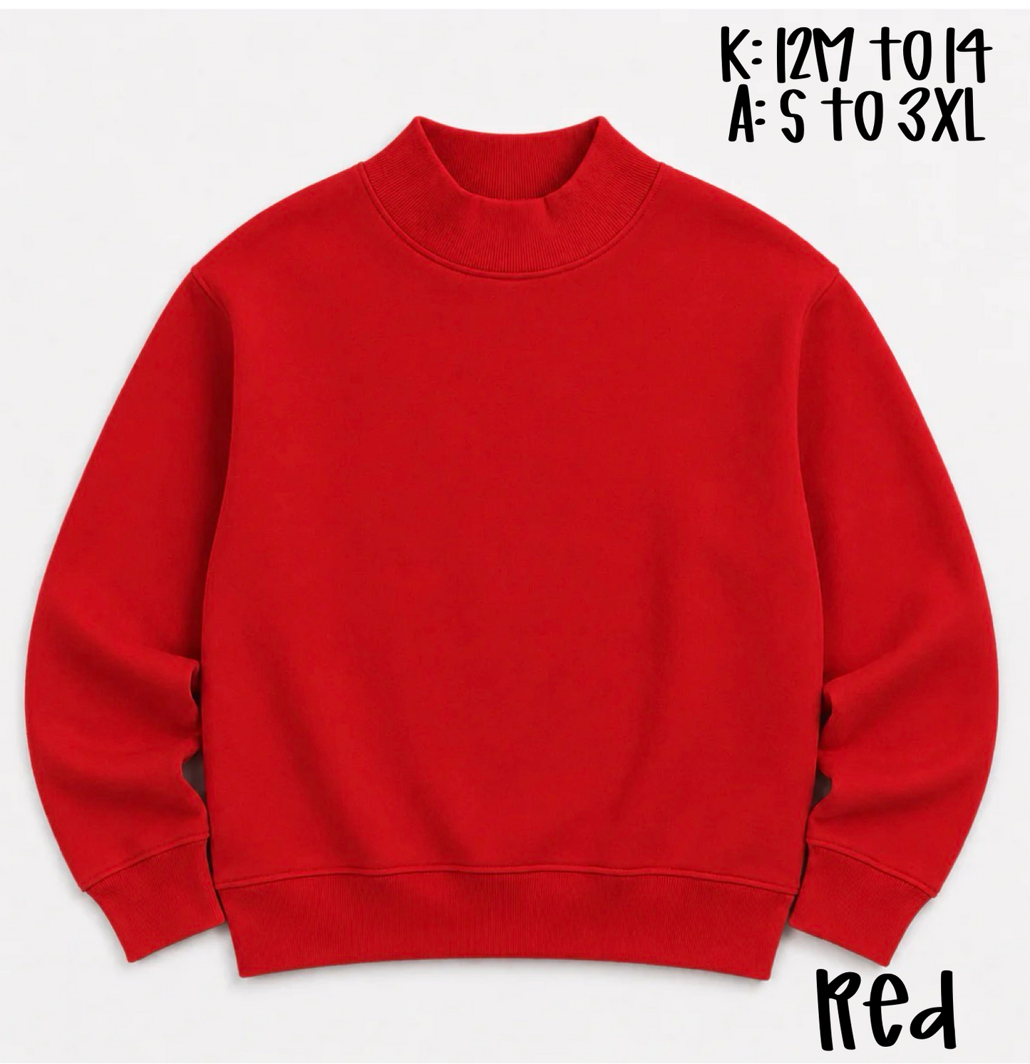 Adult Mock-Neck Sweatshirt