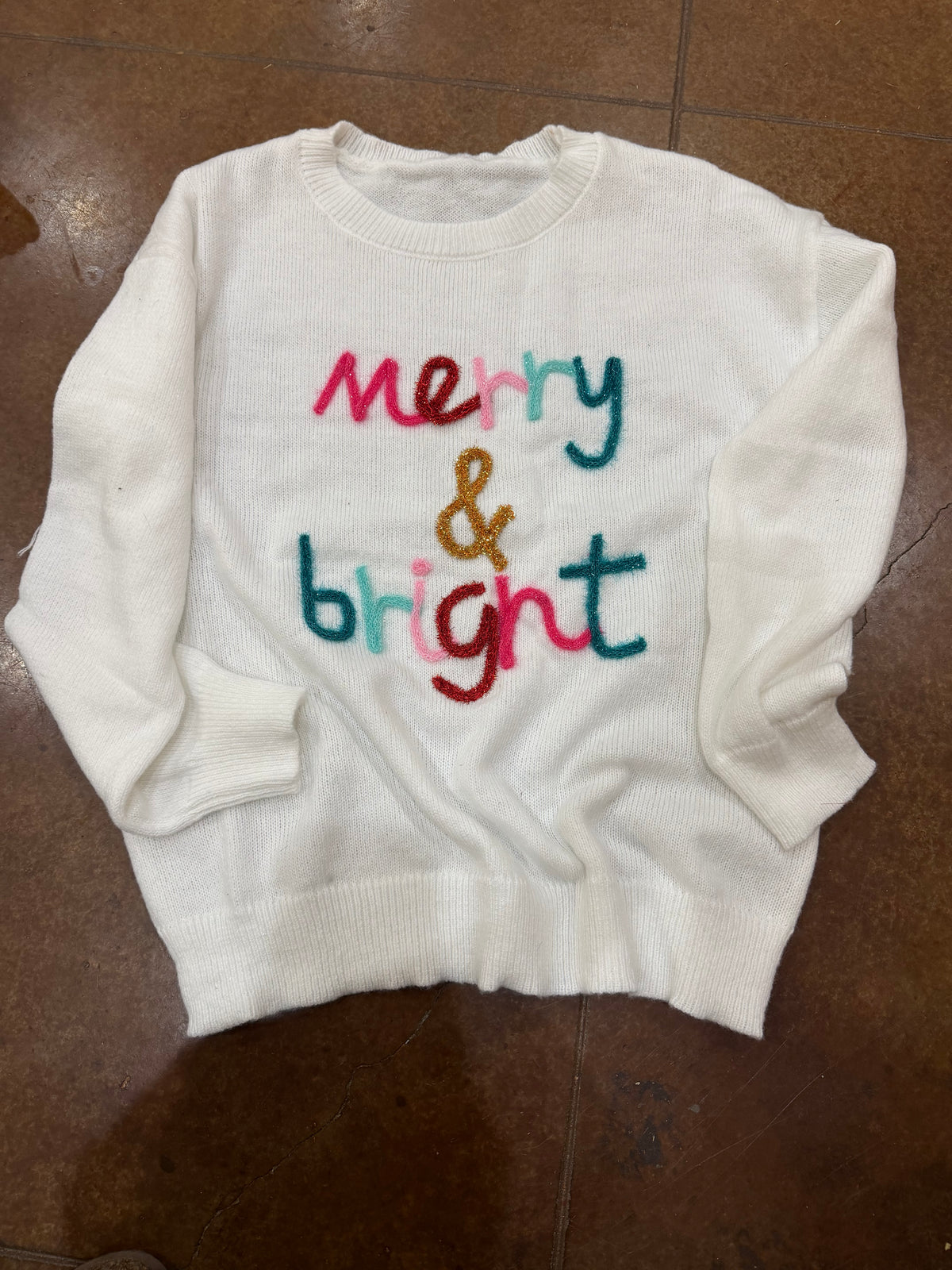 Merry & Bright Tinsel Sweater
