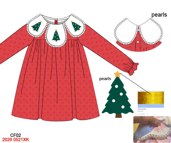 Swiss Dot French Knot Dress