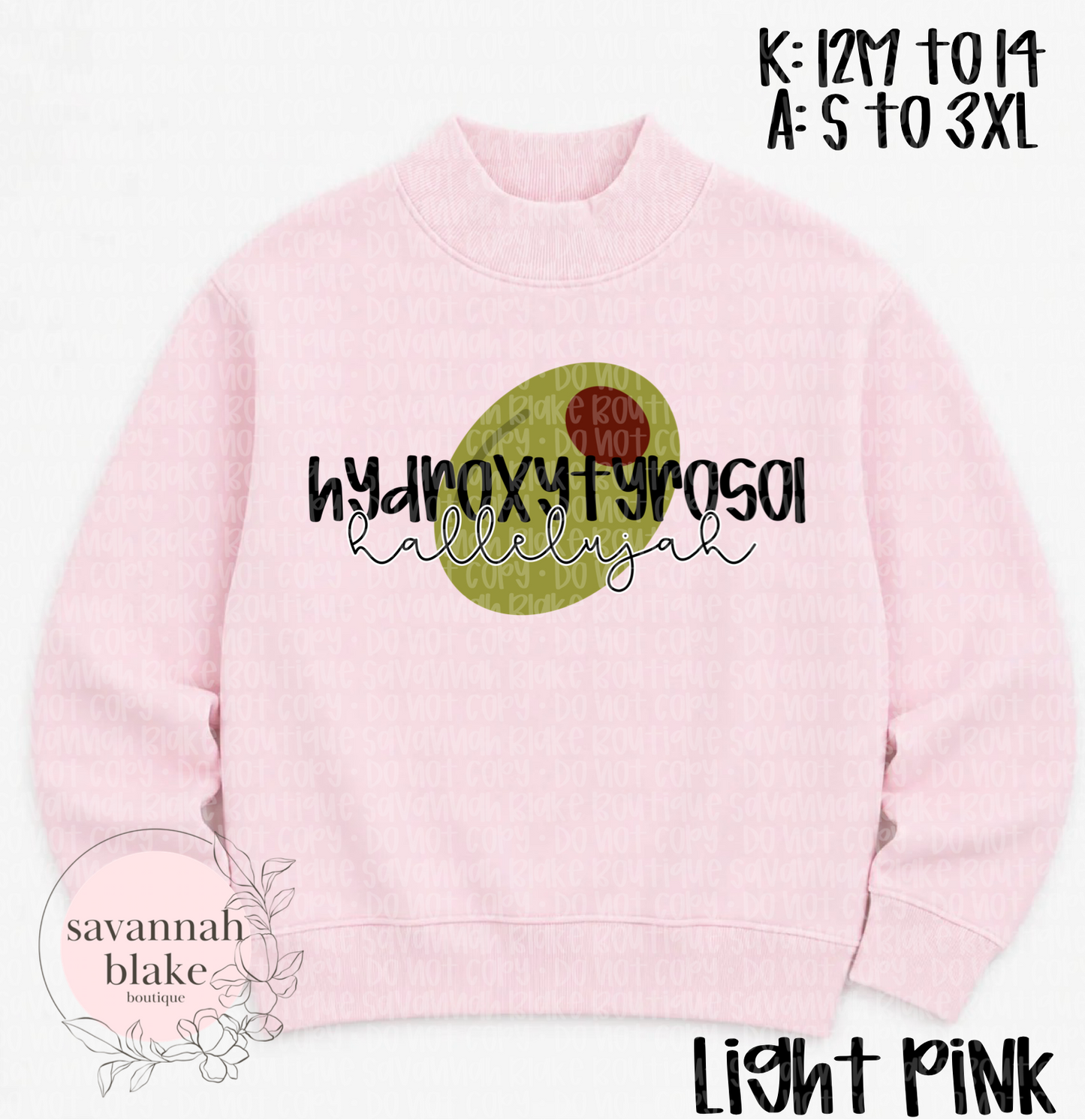 Hydroxytyrosol Hallelujah Mock Neck Pink