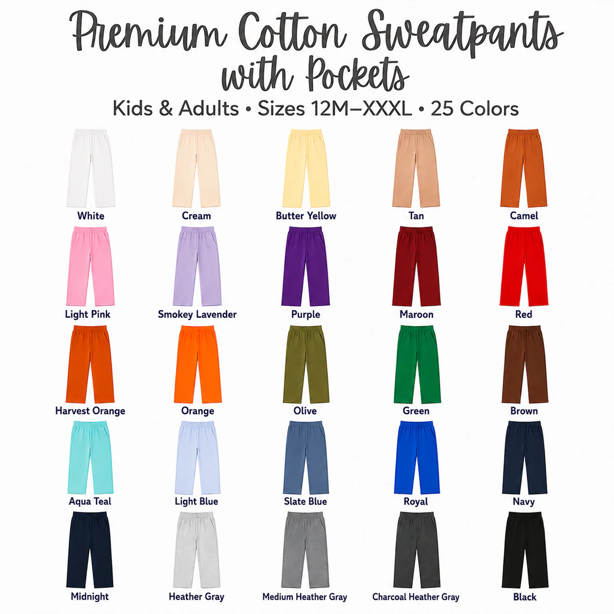 Adult Fleece Pants Preorder