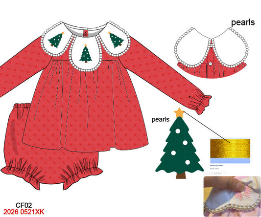 Swiss Dot French Knot Diaper Set