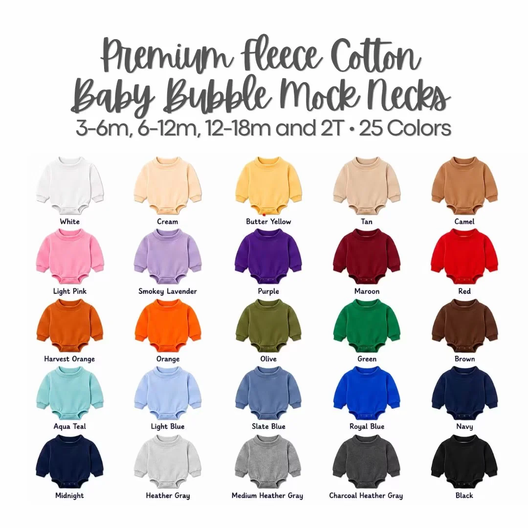 Kids Mock Neck Bubble Preorder