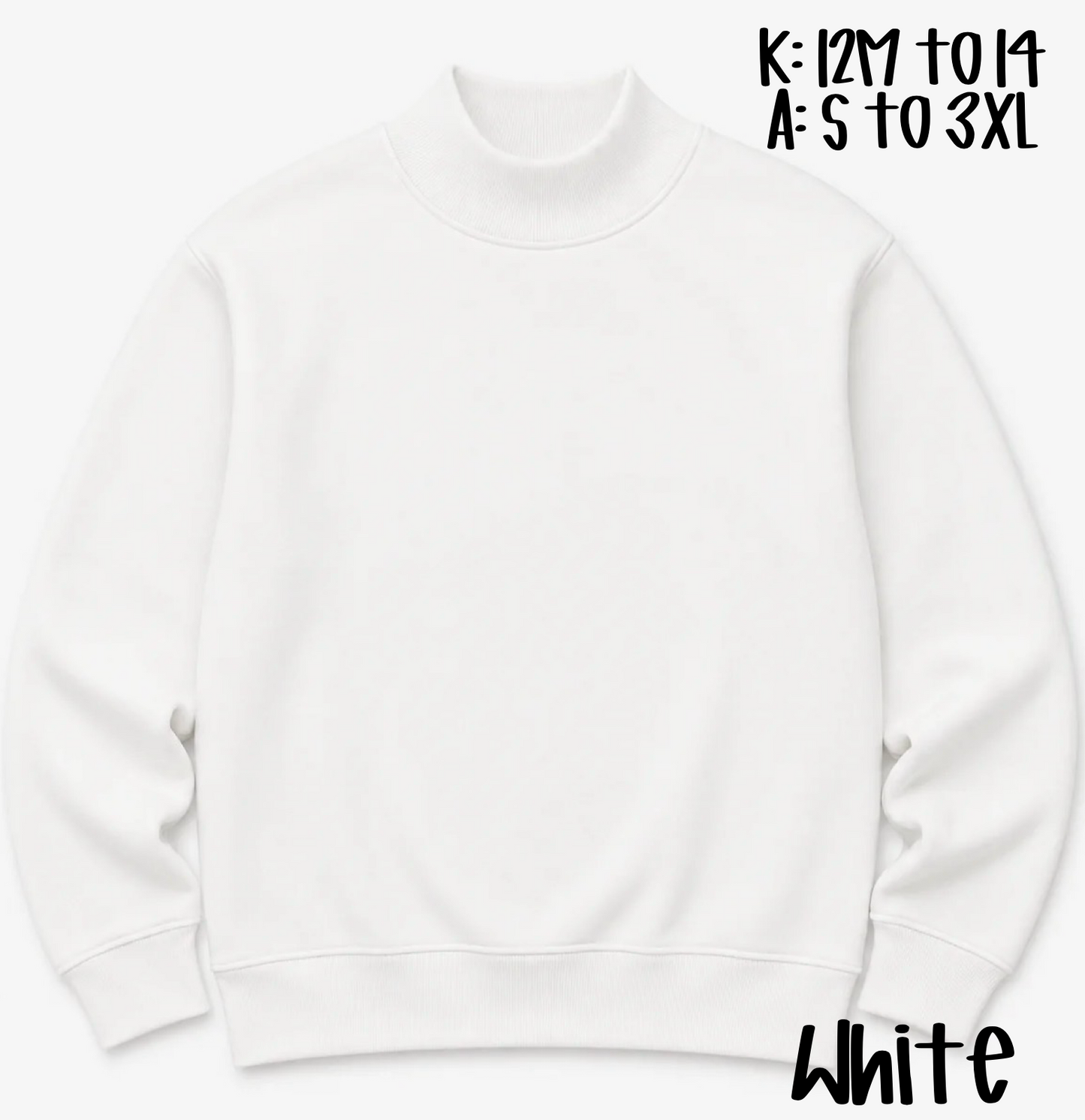 Adult Mock-Neck Sweatshirt