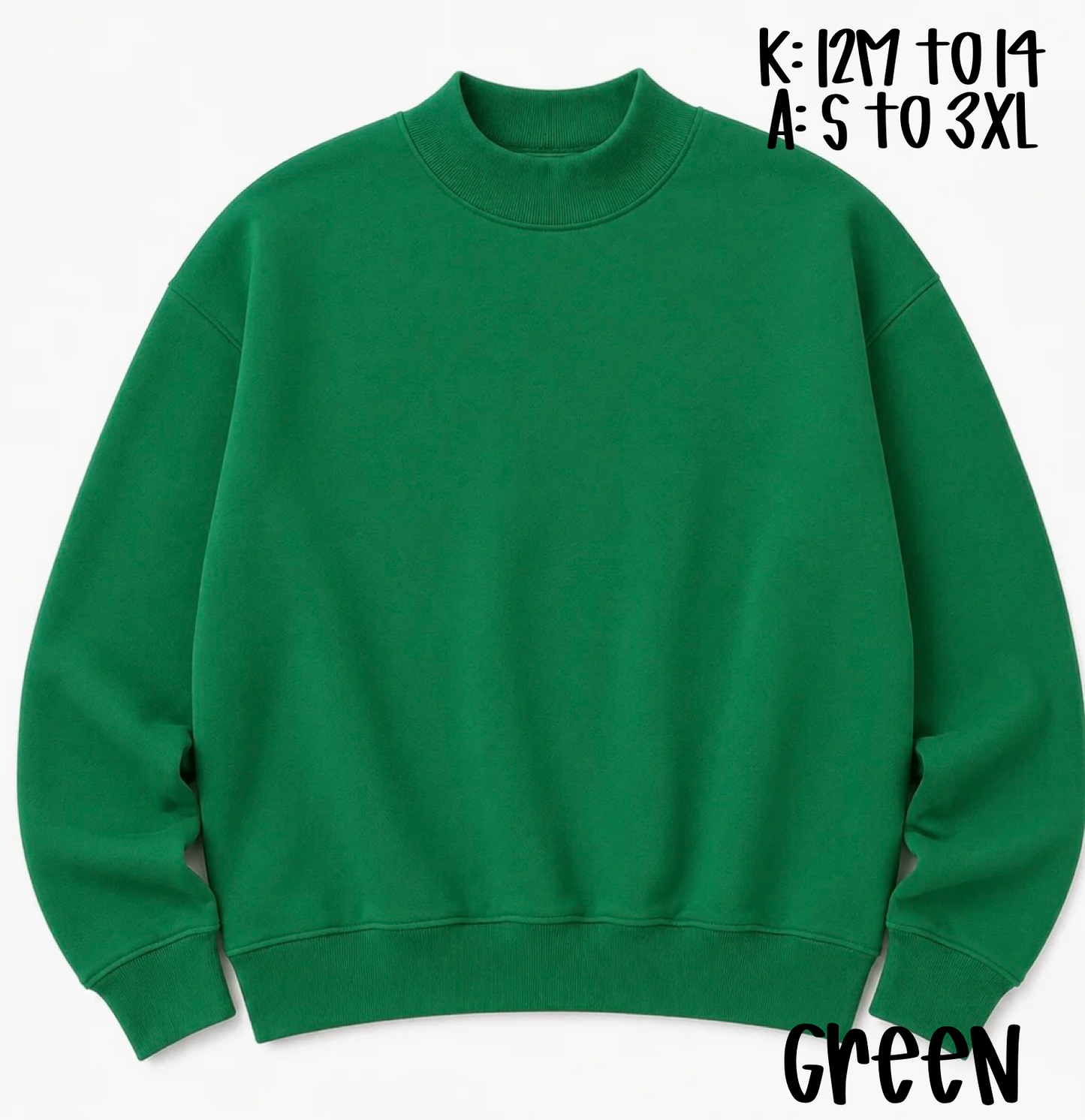 Kids Mock Neck Sweatshirt Preorder