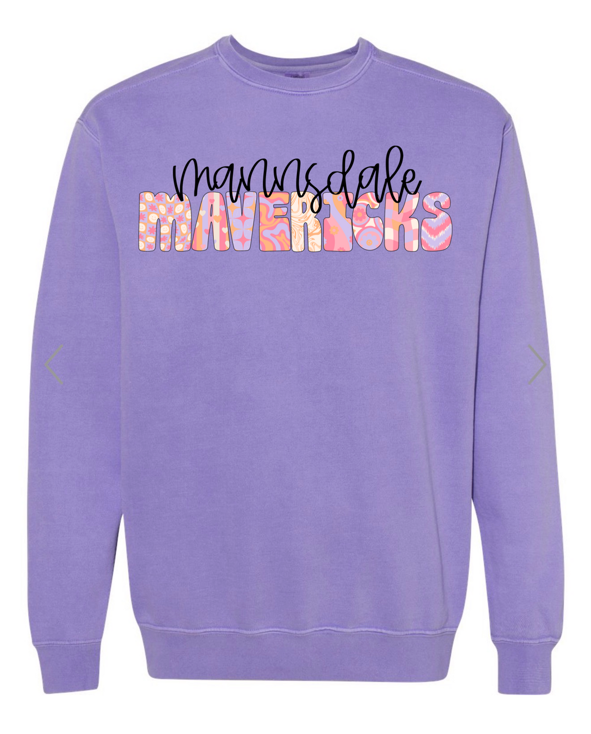 Retro Mannsdale Mavericks Adult Sweatshirt