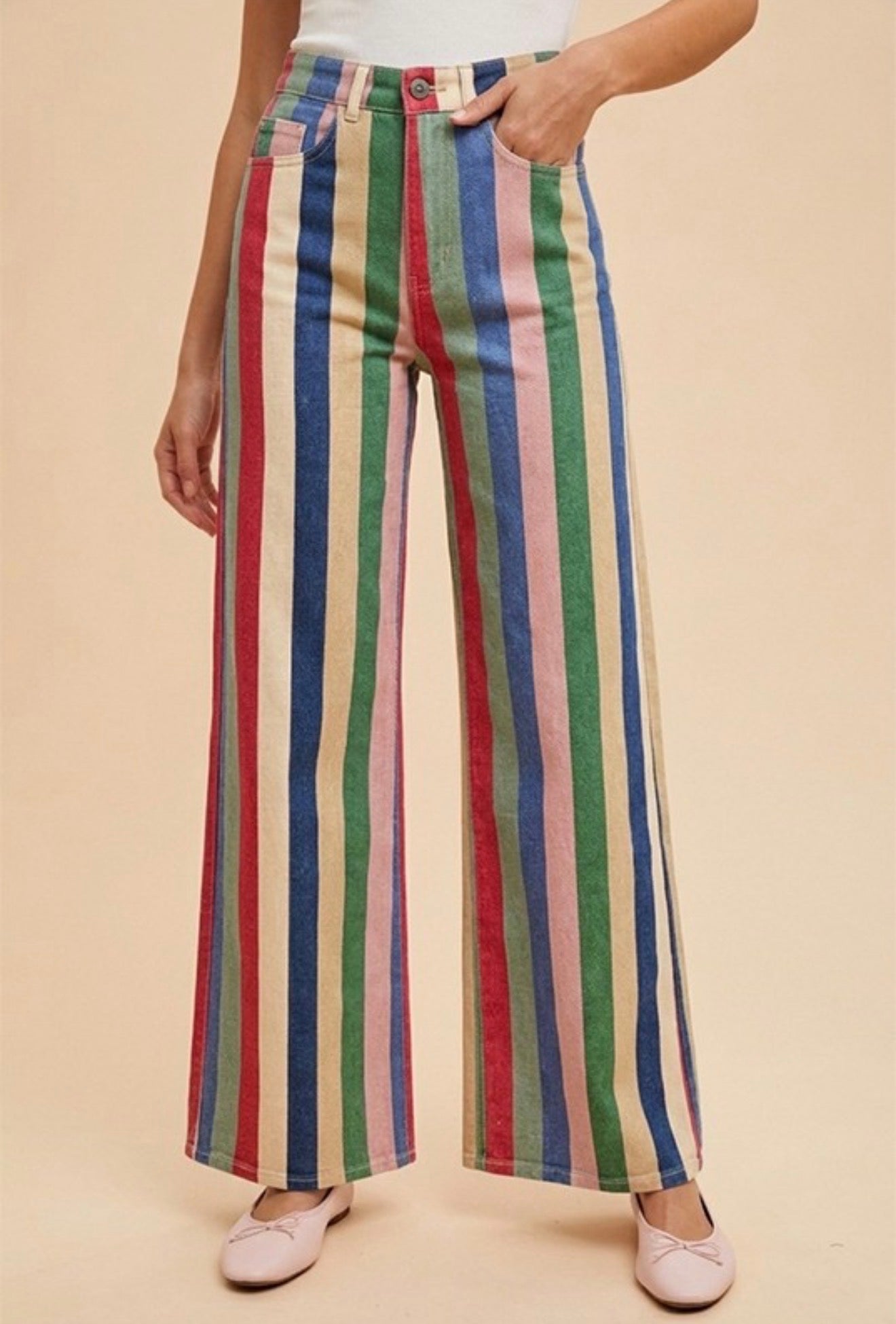 Allie Striped Pants