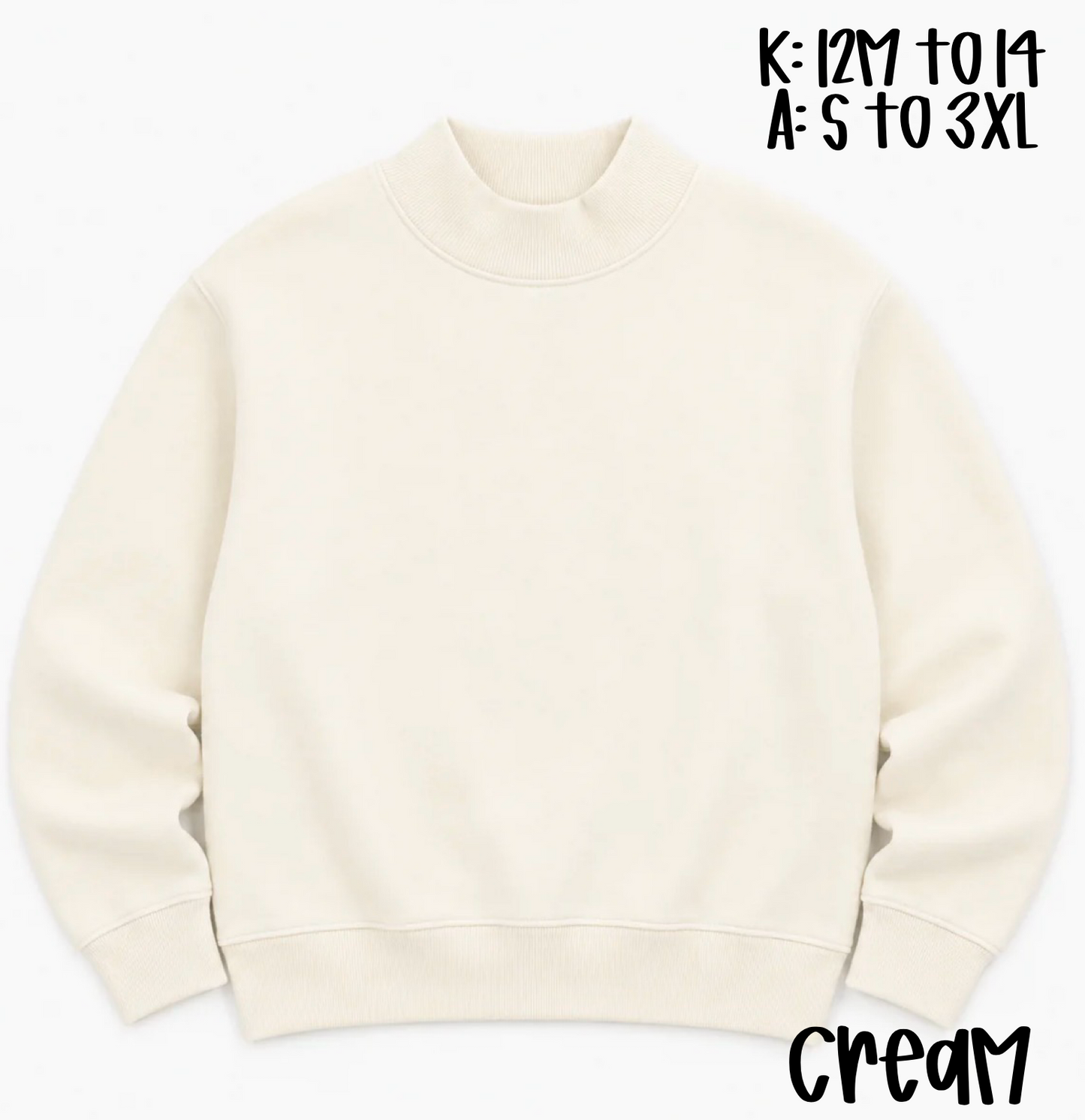 Adult Mock-Neck Sweatshirt
