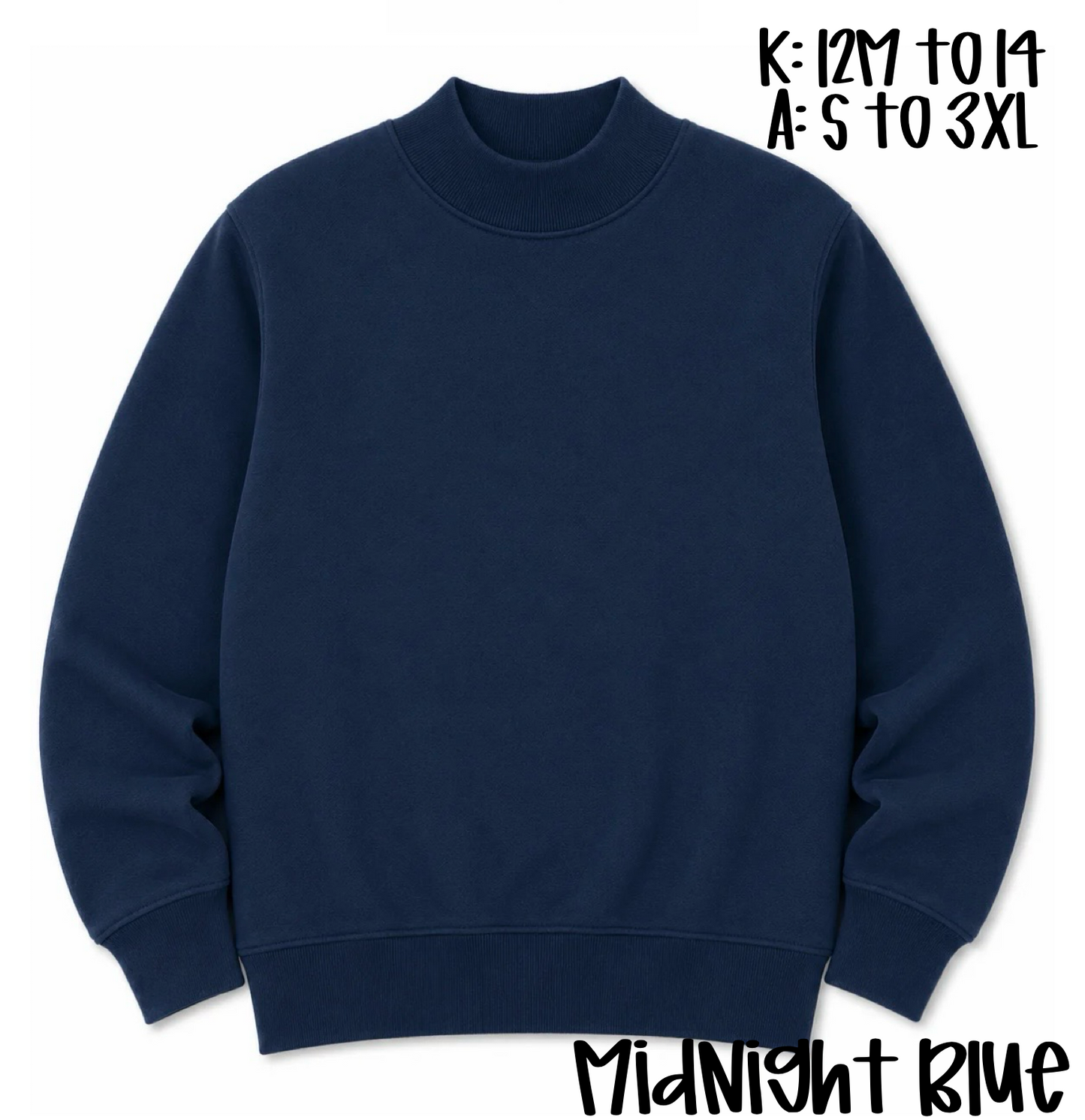 Kids Mock Neck Sweatshirt Preorder
