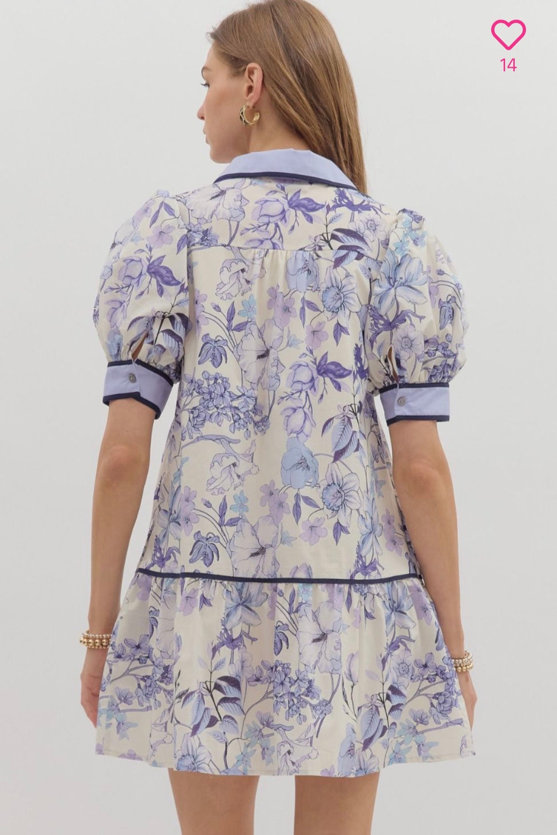 Periwinkle Floral Dress