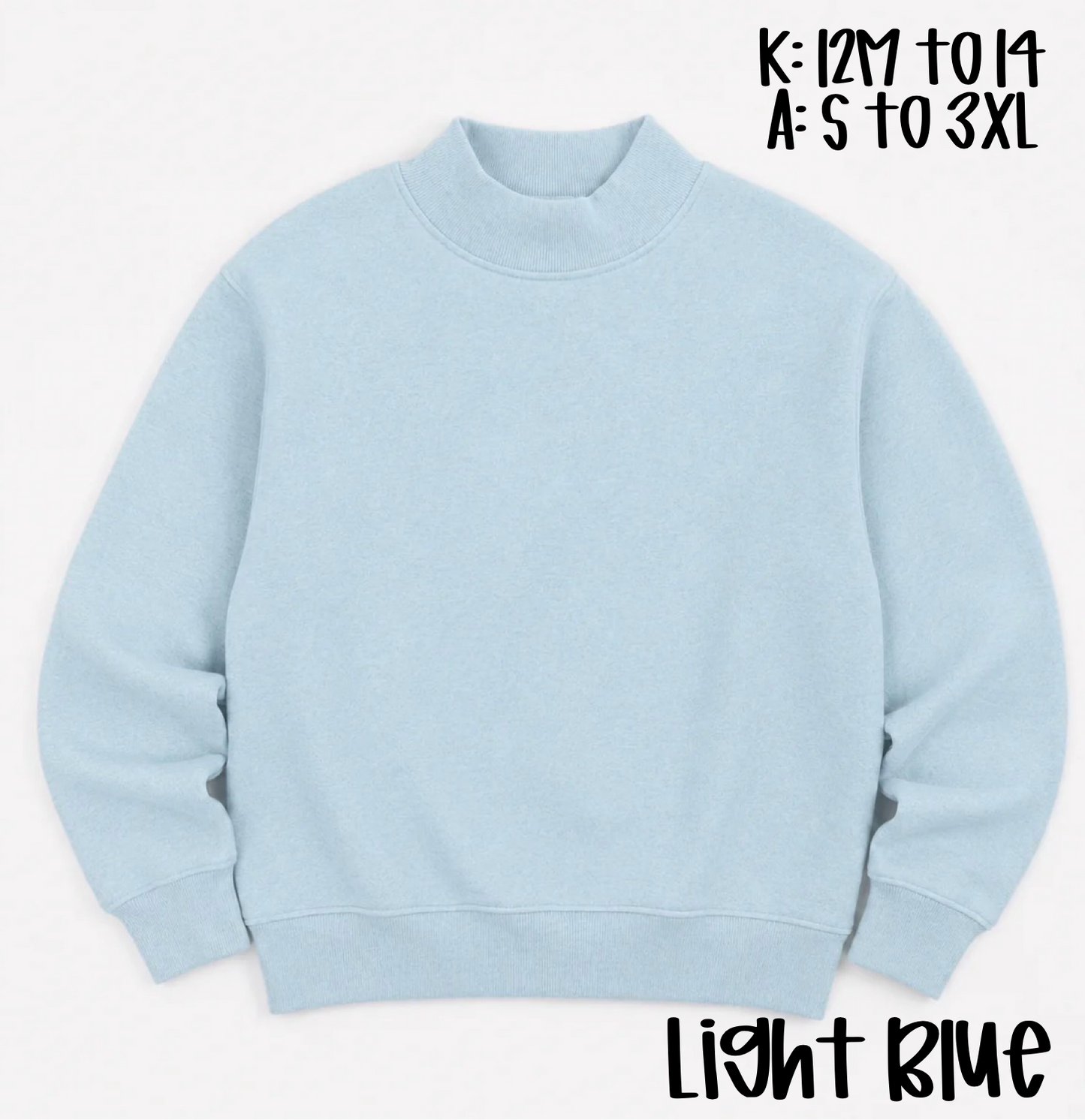 Adult Mock-Neck Sweatshirt