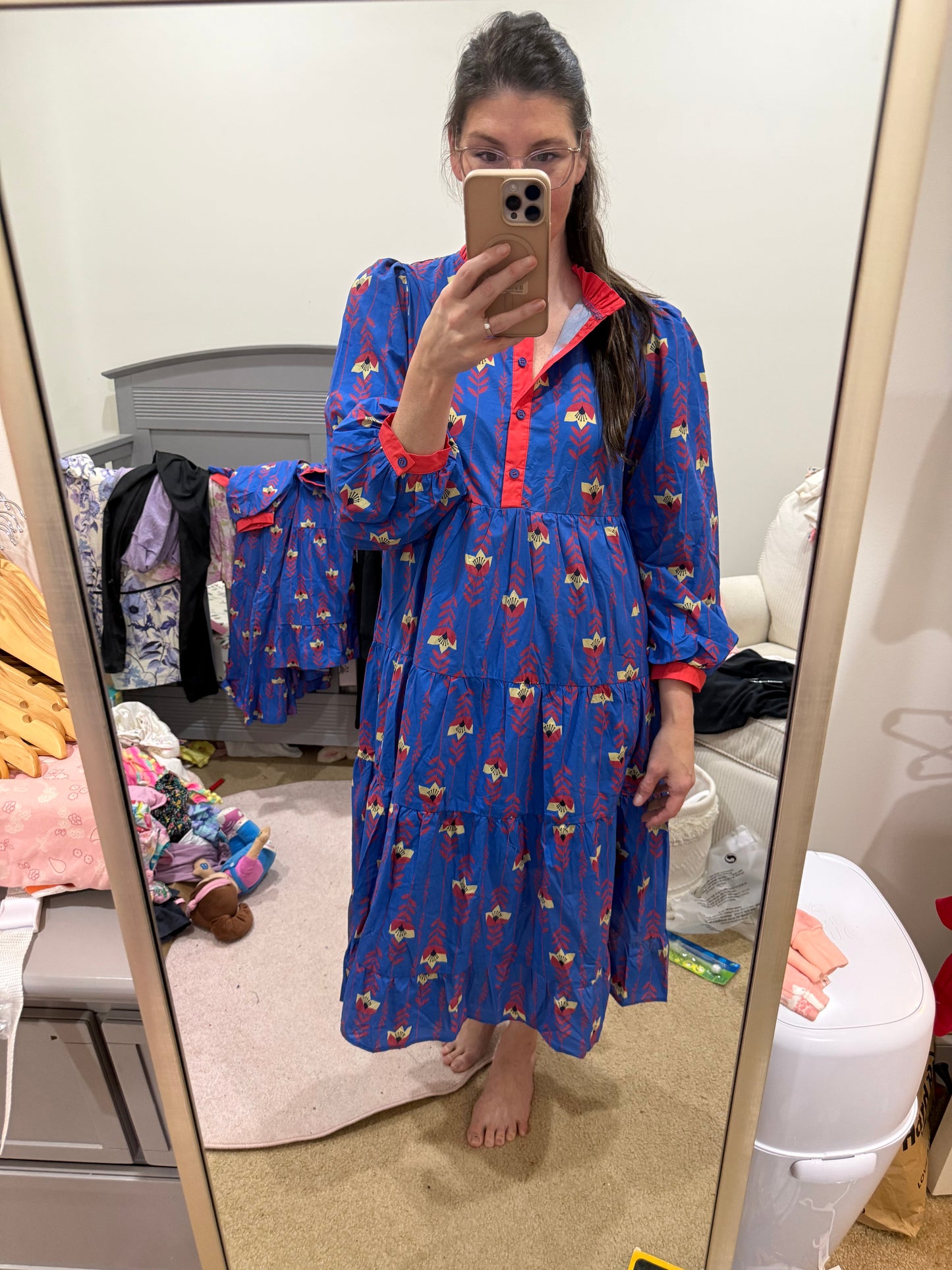 Printed Midi Dress