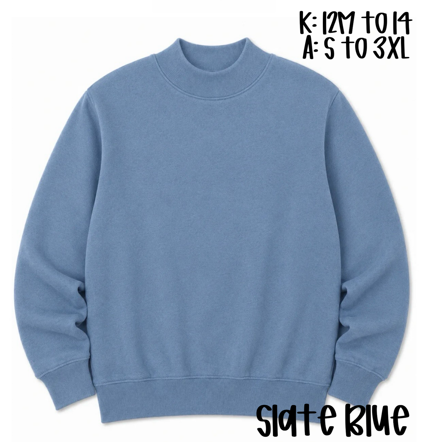 Kids Mock Neck Sweatshirt Preorder