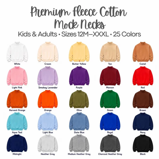 Kids Mock Neck Sweatshirt Preorder