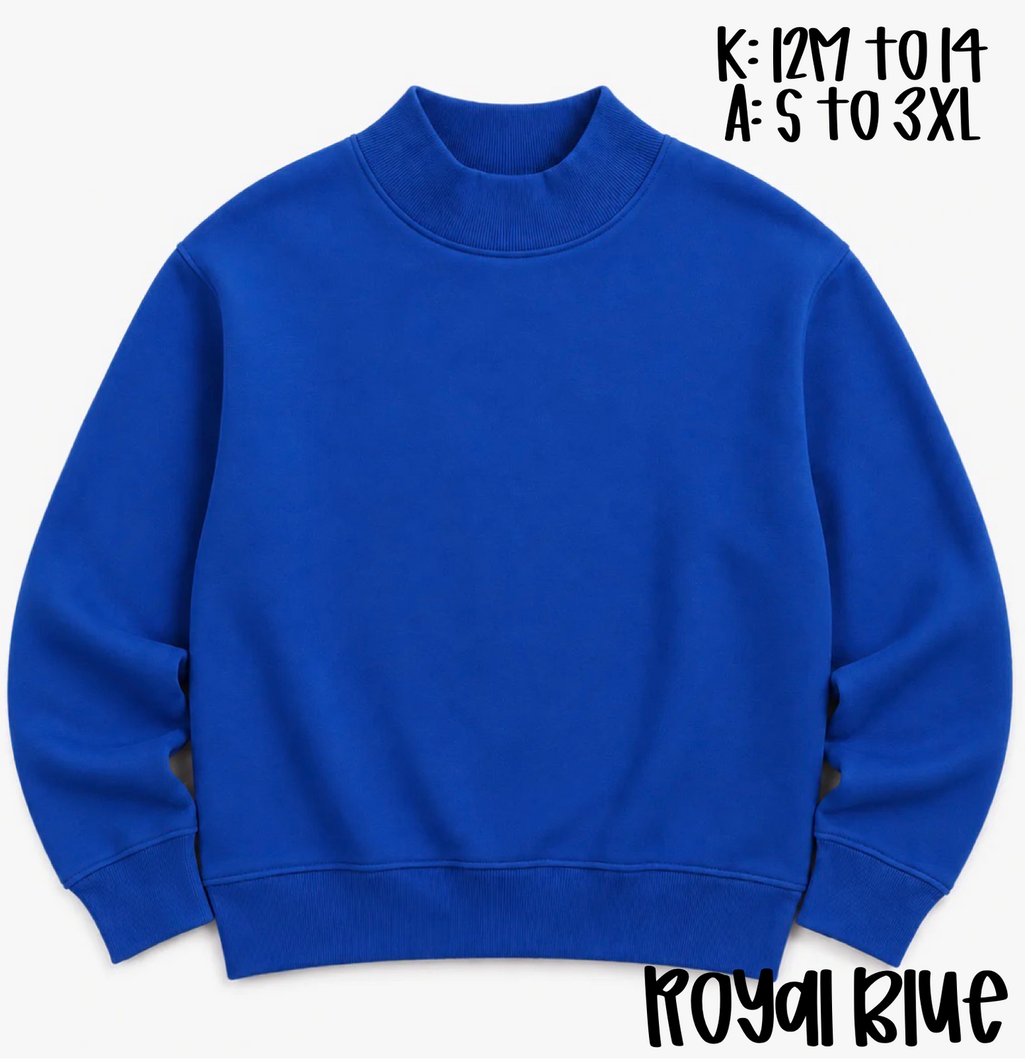 Adult Mock-Neck Sweatshirt