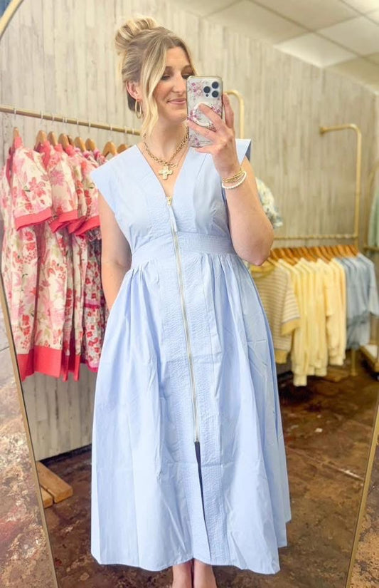 Powder Blue Maxi Dress
