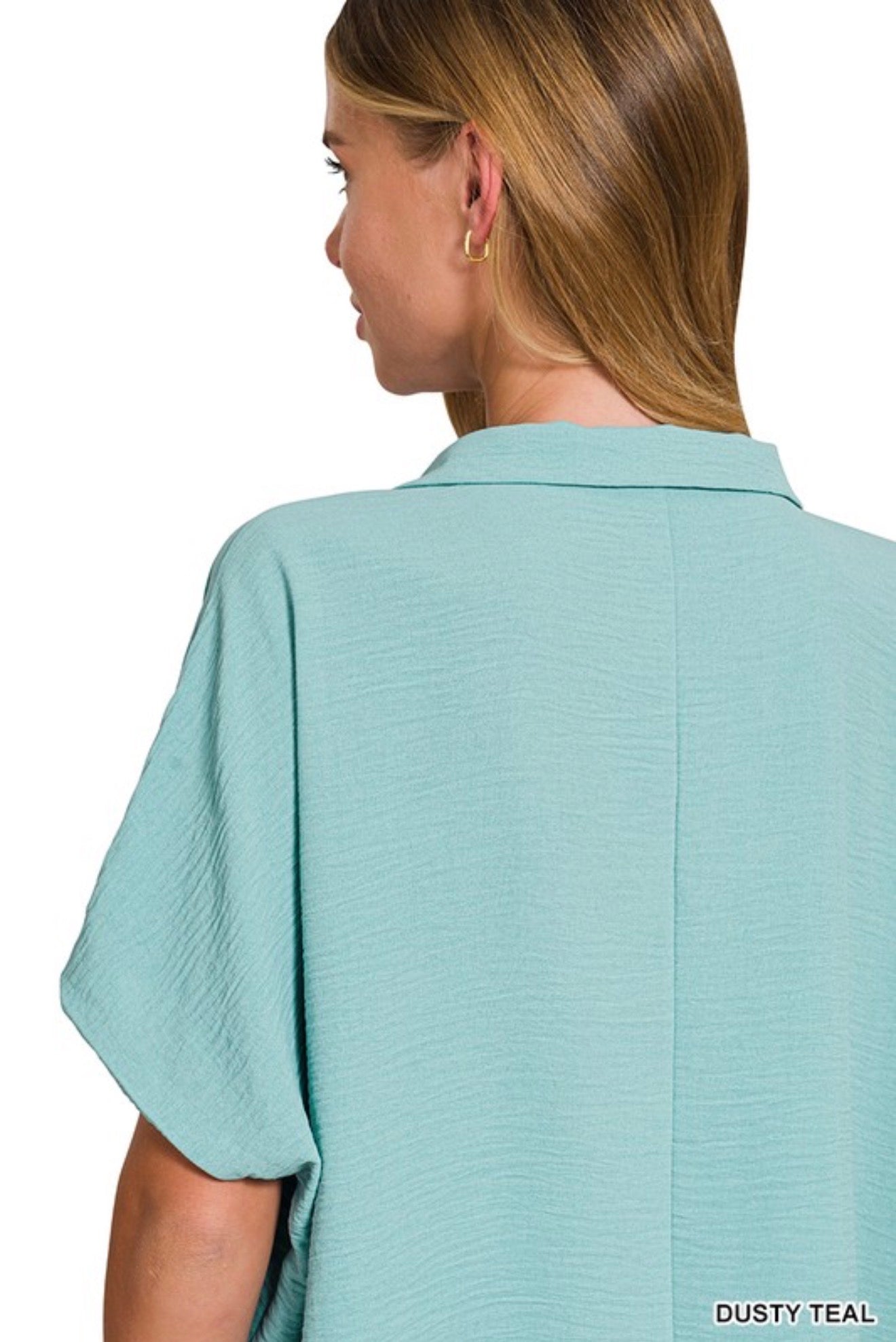Oversized Collared Airflow Top