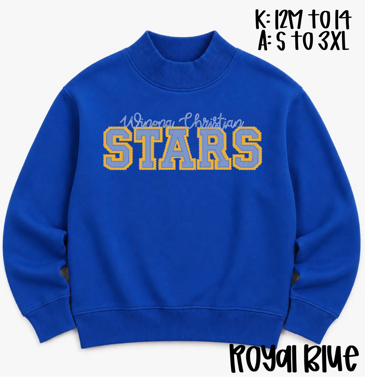 Royal Prepster WCS Stars Mock Neck