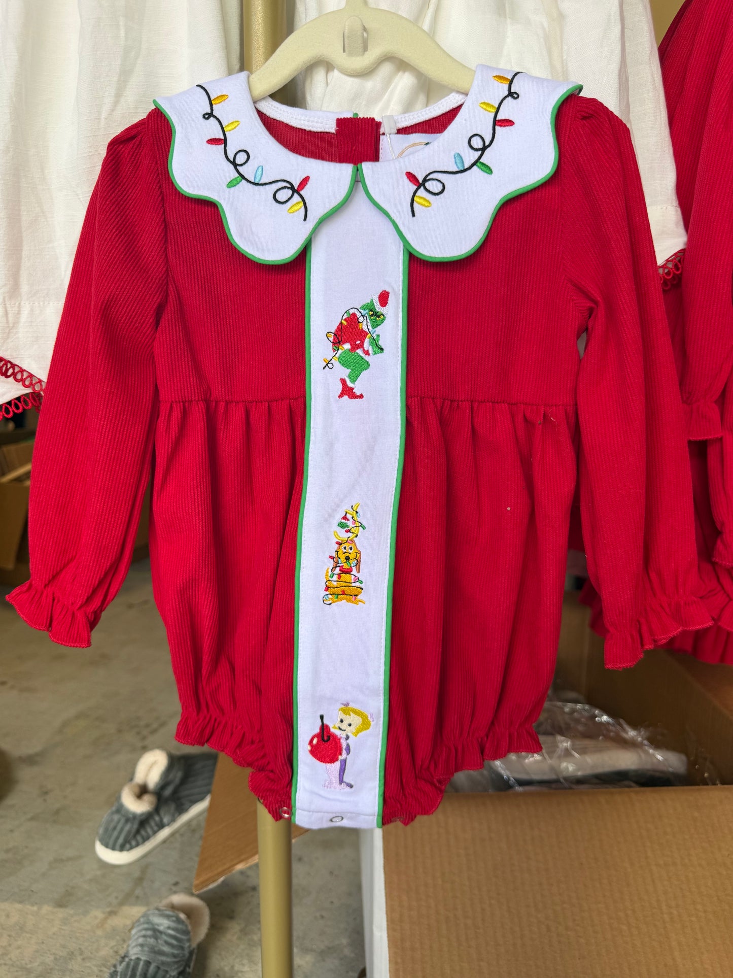 Girls Embroidered Bubble