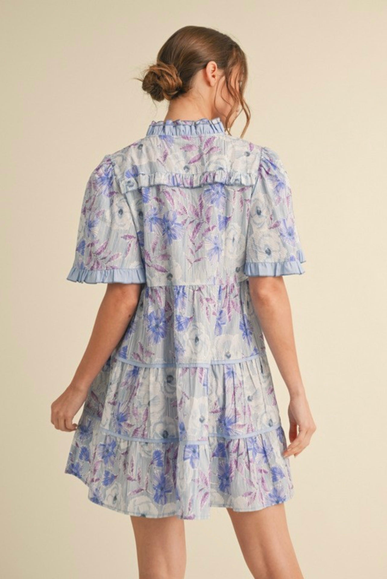 Watercolor Floral Mini Dress